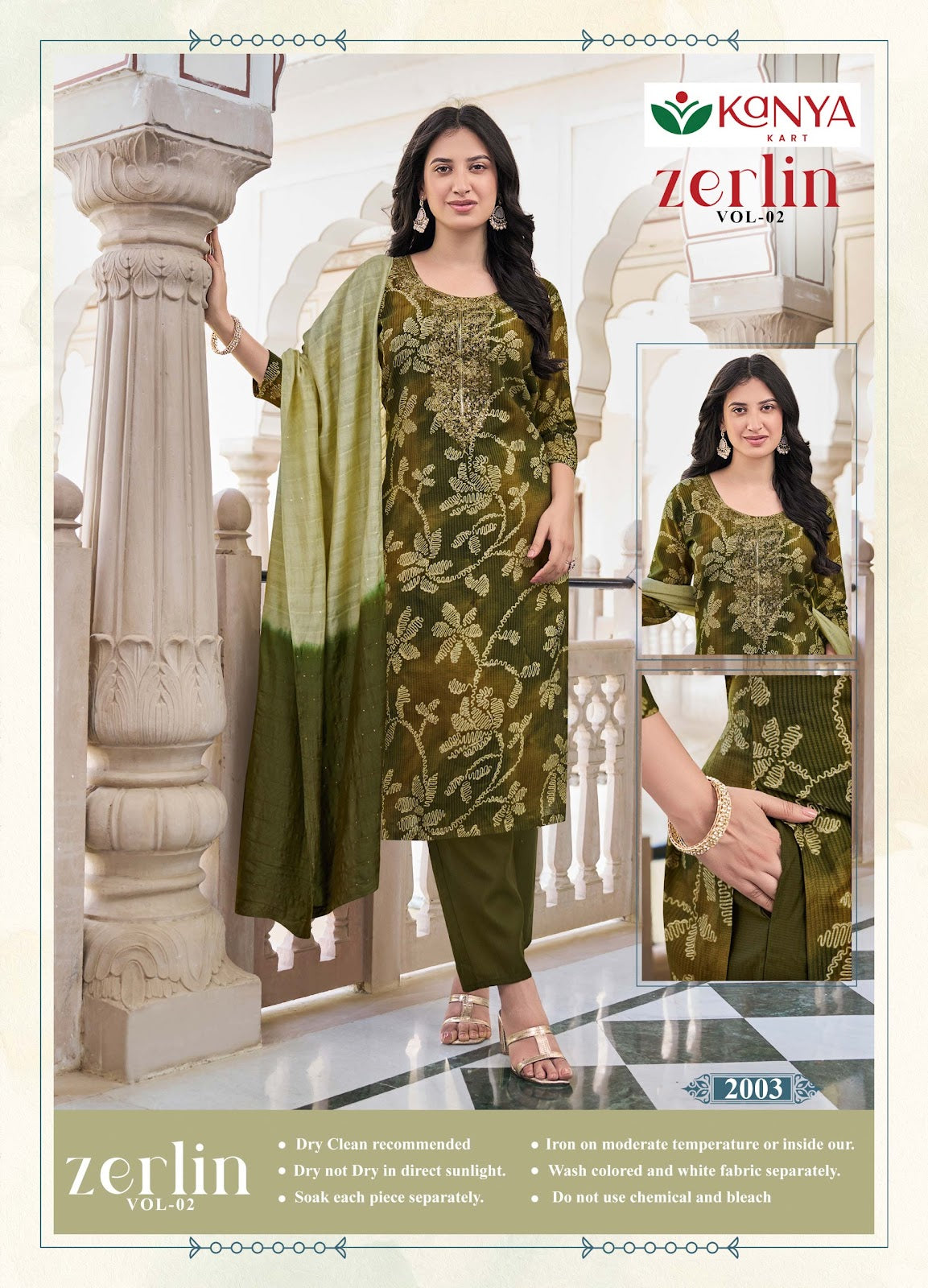 Zerlin Vol 2 Kanya Kart Berlin Readymade Pant Style Suits Wholesaler Ahmedabad
