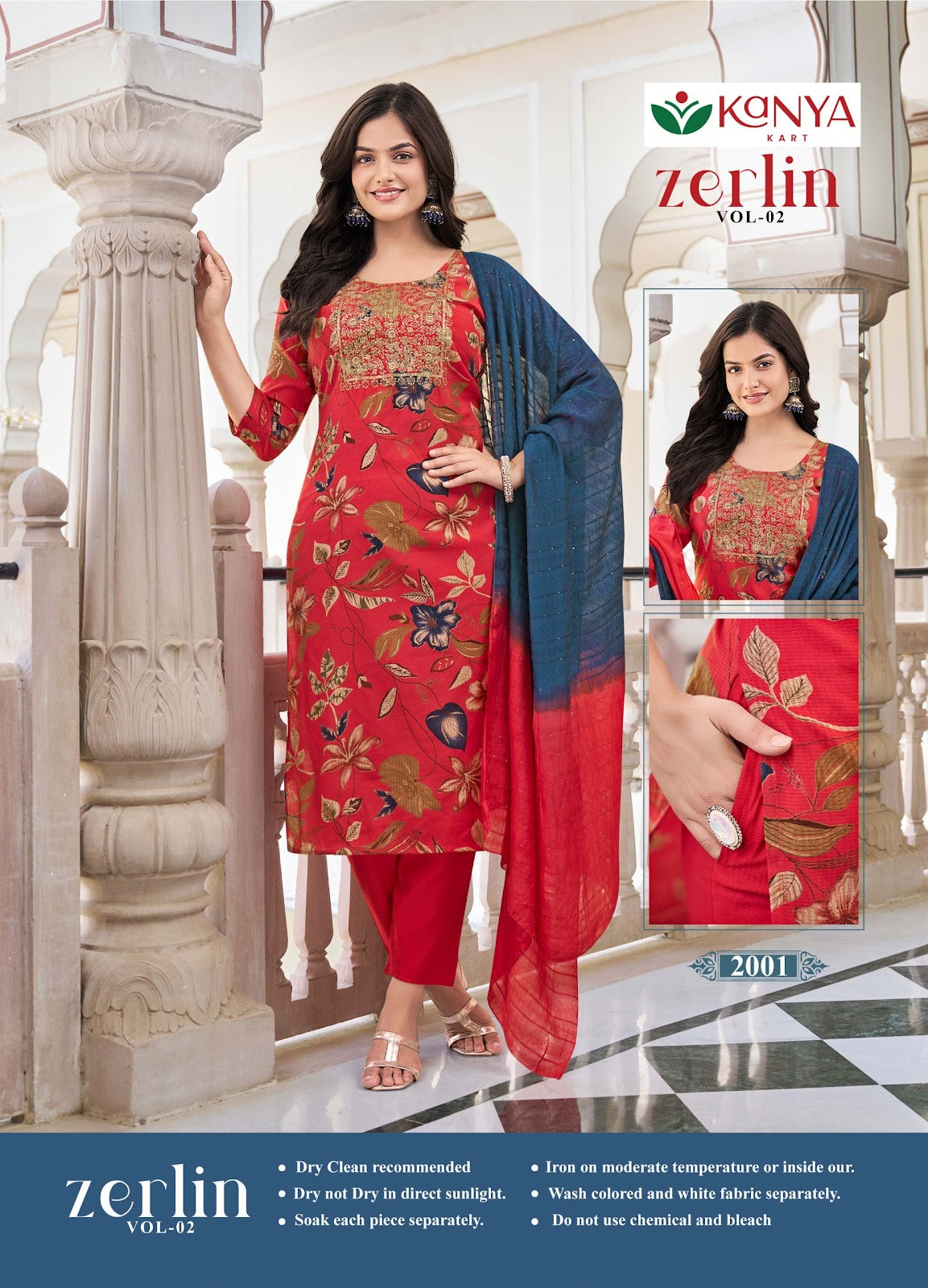 Zerlin Vol 2 Kanya Kart Berlin Readymade Pant Style Suits Wholesaler Ahmedabad