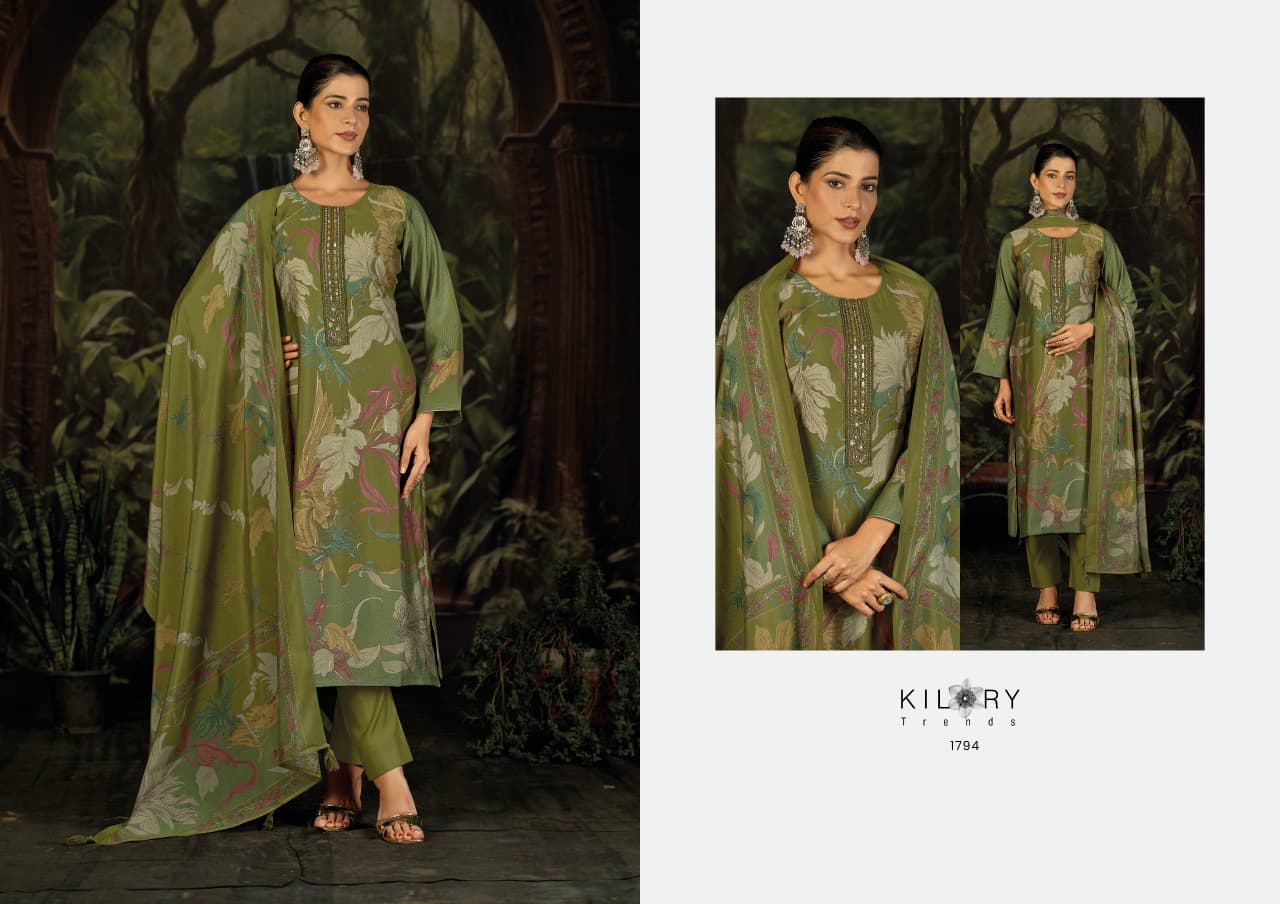 Zeya Kilory Muslin Silk Pant Style Suits Exporter