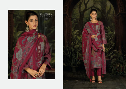 Zeya Kilory Muslin Silk Pant Style Suits Exporter
