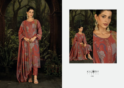 Zeya Kilory Muslin Silk Pant Style Suits Exporter