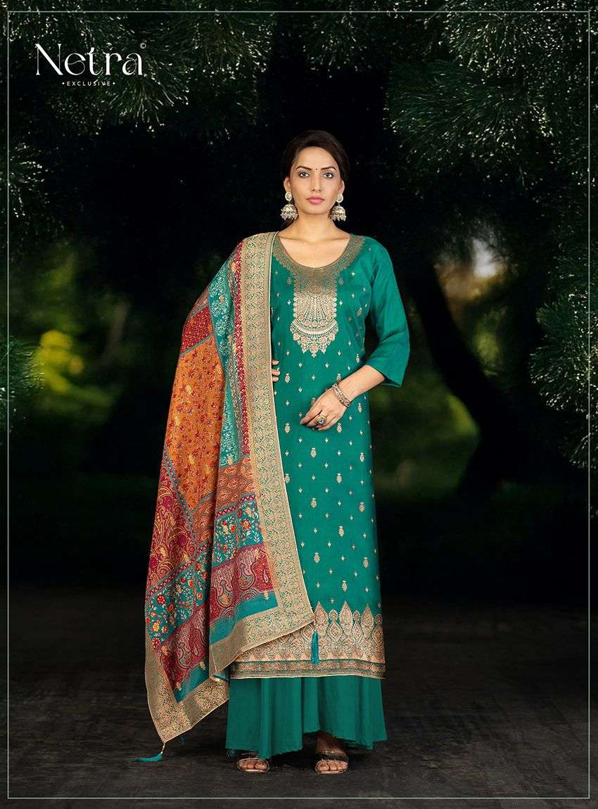 Zeya Netra Weaving Pant Style Suits Wholesaler Gujarat