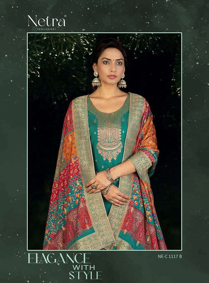 Zeya Netra Weaving Pant Style Suits Wholesaler Gujarat