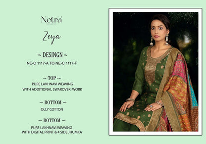 Zeya Netra Weaving Pant Style Suits Wholesaler Gujarat