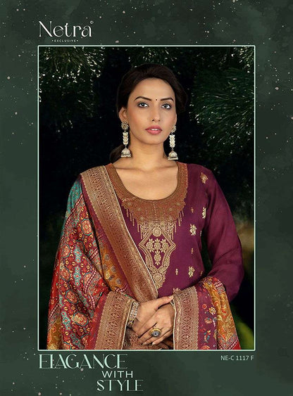 Zeya Netra Weaving Pant Style Suits Wholesaler Gujarat