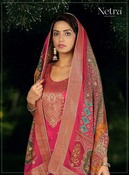 Zeya Netra Weaving Pant Style Suits Wholesaler Gujarat