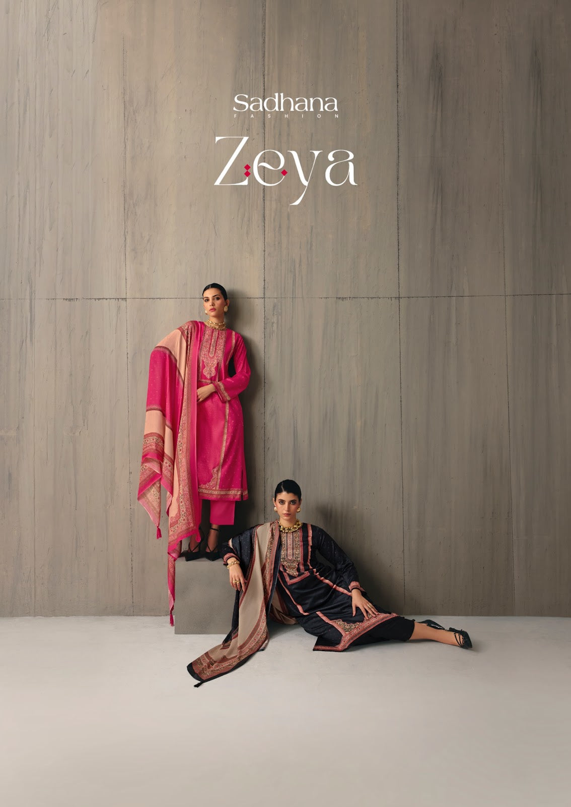 Zeya Sadhana Jam Cotton Pant Style Suits Wholesaler India