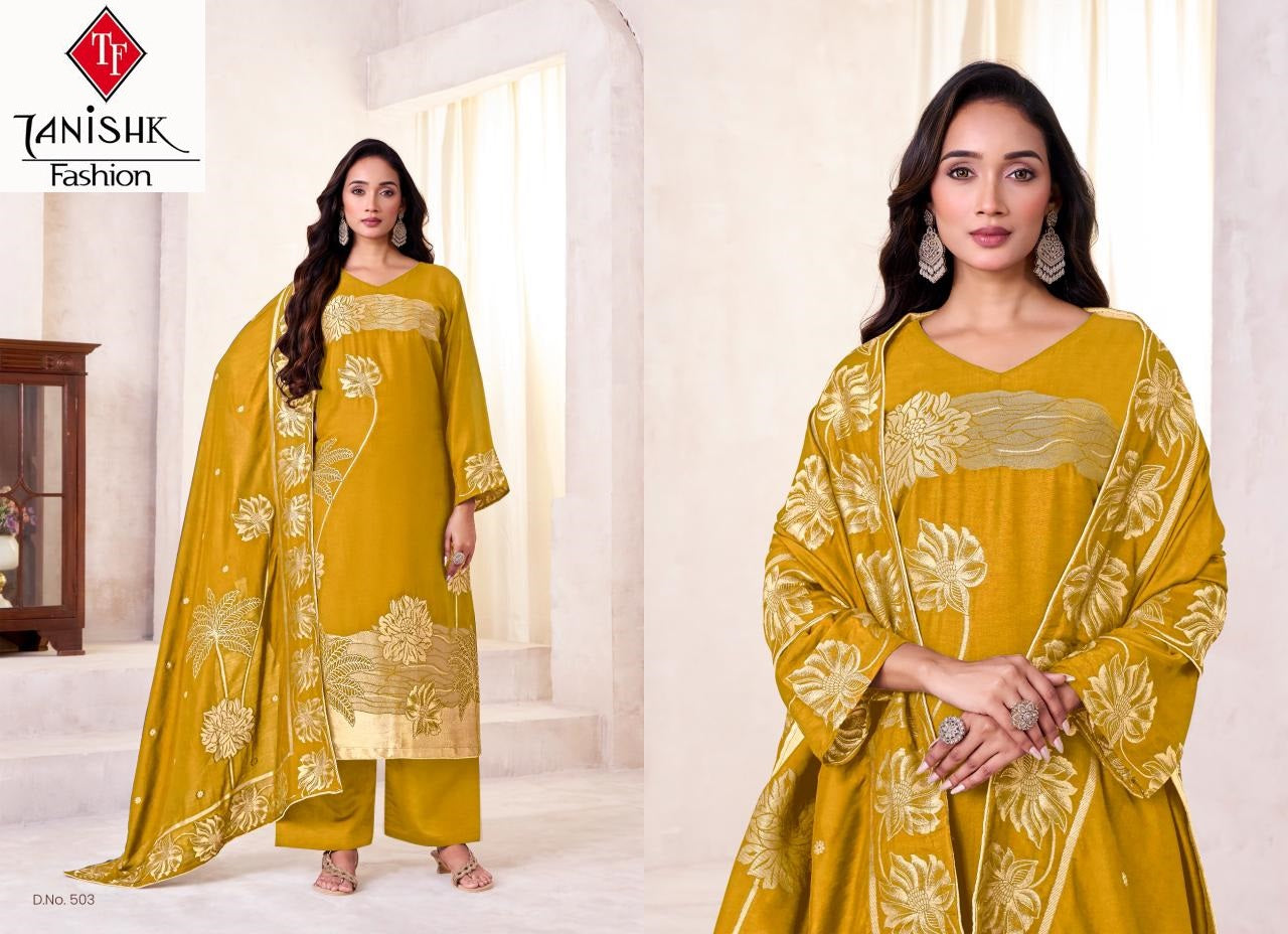 Zeya Tanishk Fashion Pure Viscose Muslin Plazzo Style Suits Wholesale Price