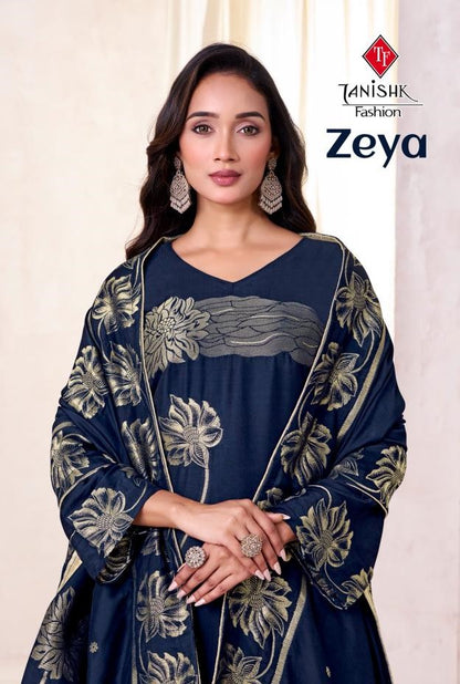 Zeya Tanishk Fashion Pure Viscose Muslin Plazzo Style Suits Wholesale Price