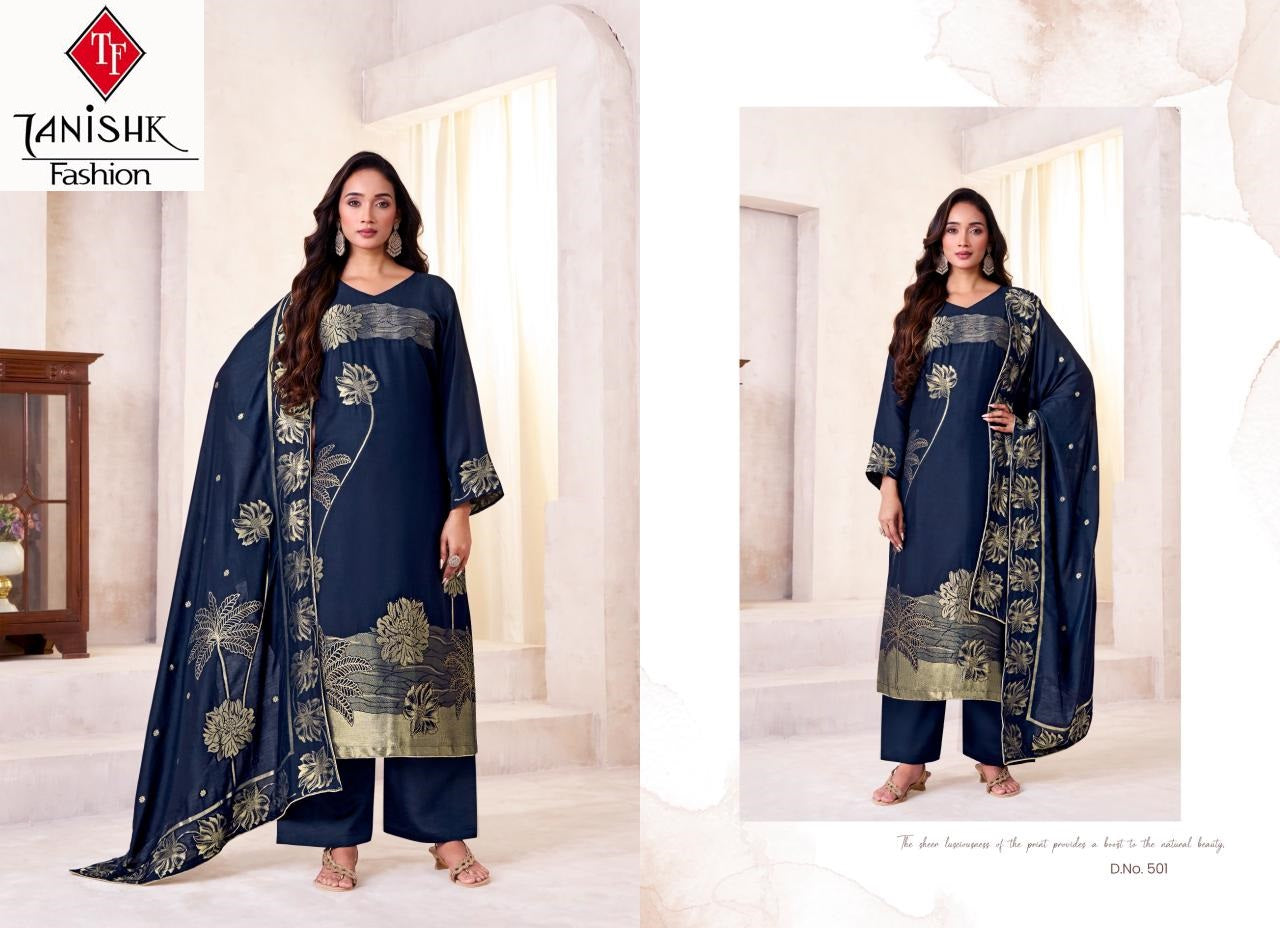 Zeya Tanishk Fashion Pure Viscose Muslin Plazzo Style Suits Wholesale Price