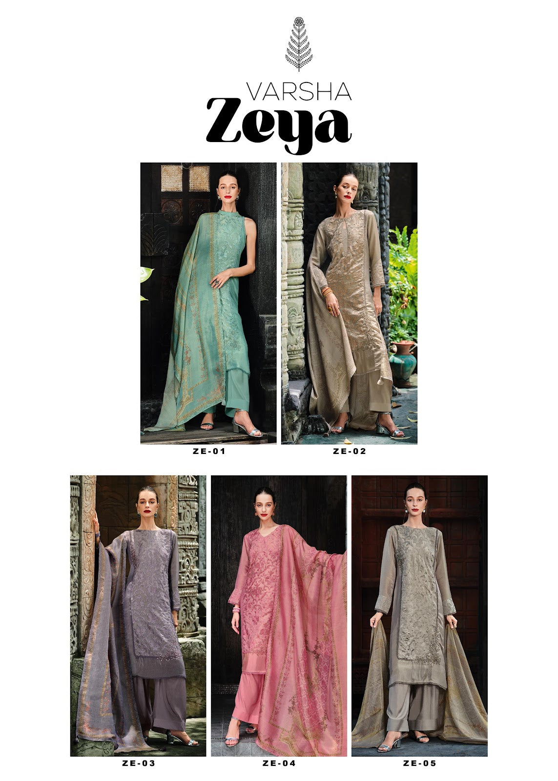 Zeya Varsha Fashions Viscose Simmer Pant Style Suits Wholesale