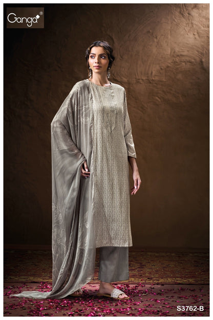 Zeynep 3762 Ganga Premium Cotton Plazzo Style Suits Manufacturer Gujarat