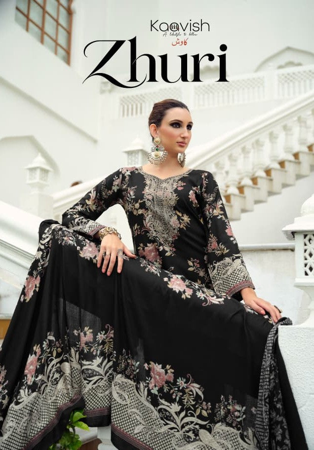 Zhuri Kaavish Viscose Pashmina Suits Supplier