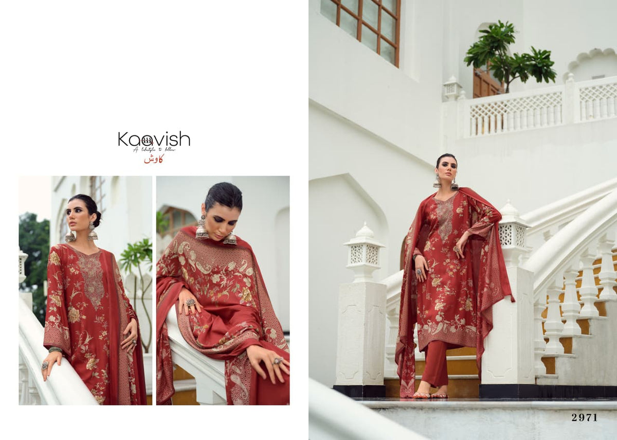 Zhuri Kaavish Viscose Pashmina Suits Supplier