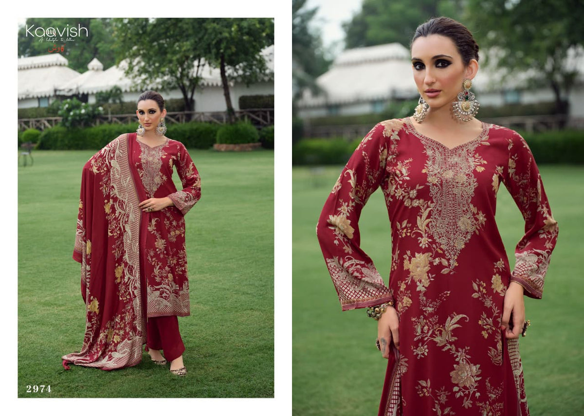 Zhuri Kaavish Viscose Pashmina Suits Supplier