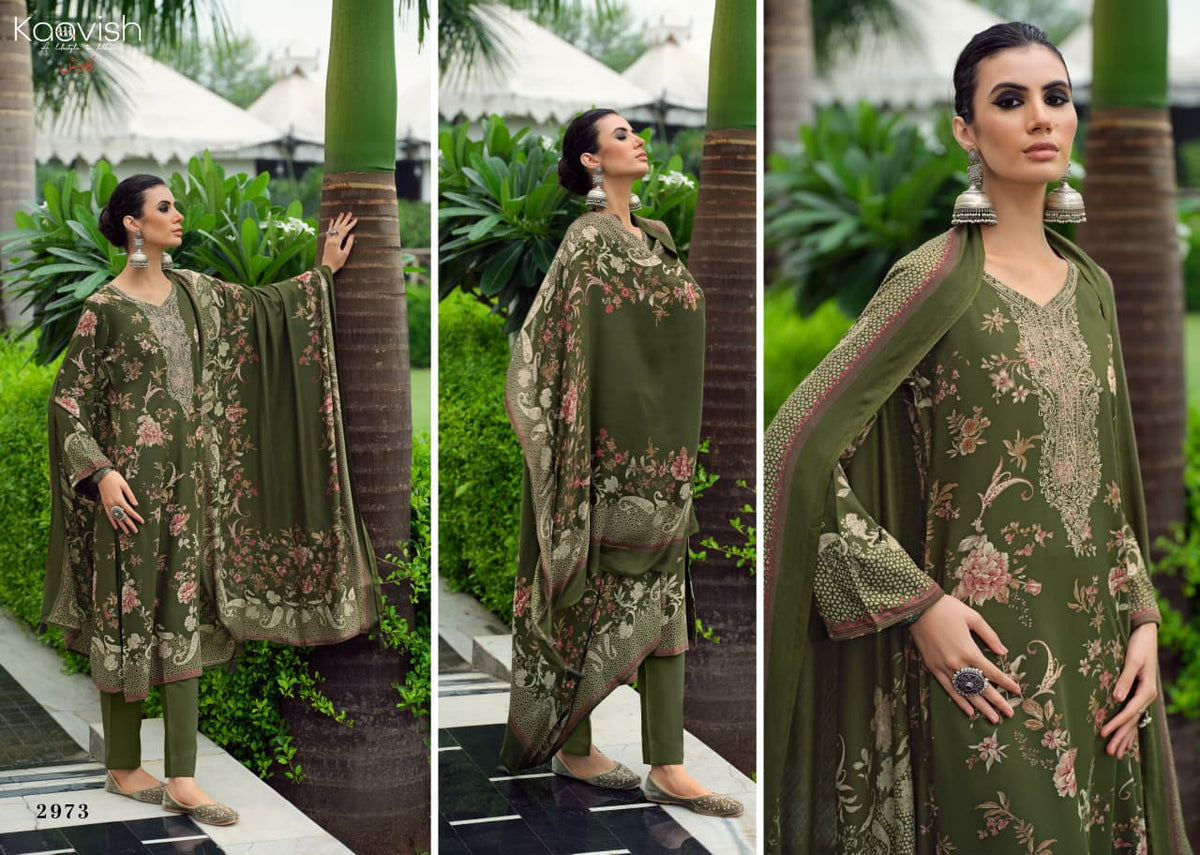 Zhuri Kaavish Viscose Pashmina Suits Supplier