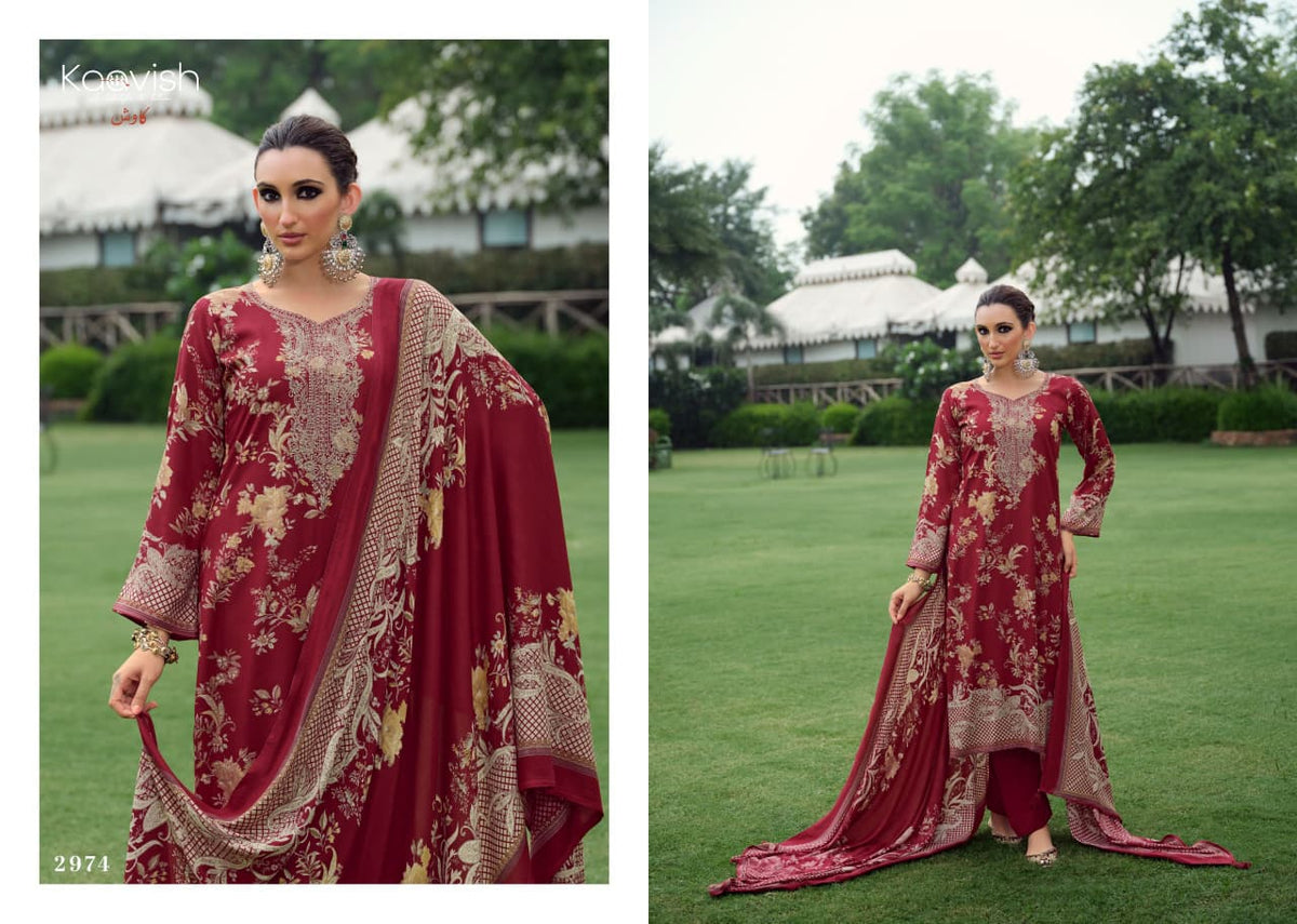 Zhuri Kaavish Viscose Pashmina Suits Supplier
