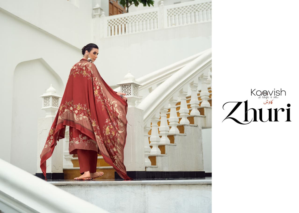 Zhuri Kaavish Viscose Pashmina Suits Supplier