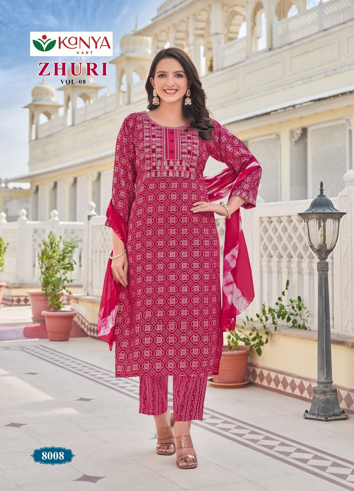 Zhuri Vol 8 Kanya Kcm Capsule Readymade Pant Style Suits Exporter Gujarat