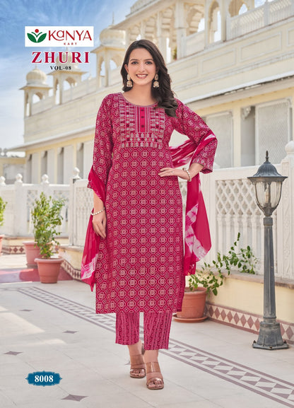 Zhuri Vol 8 Kanya Kcm Capsule Readymade Pant Style Suits Exporter Gujarat