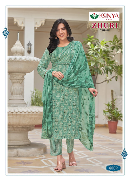 Zhuri Vol 8 Kanya Kcm Capsule Readymade Pant Style Suits Exporter Gujarat
