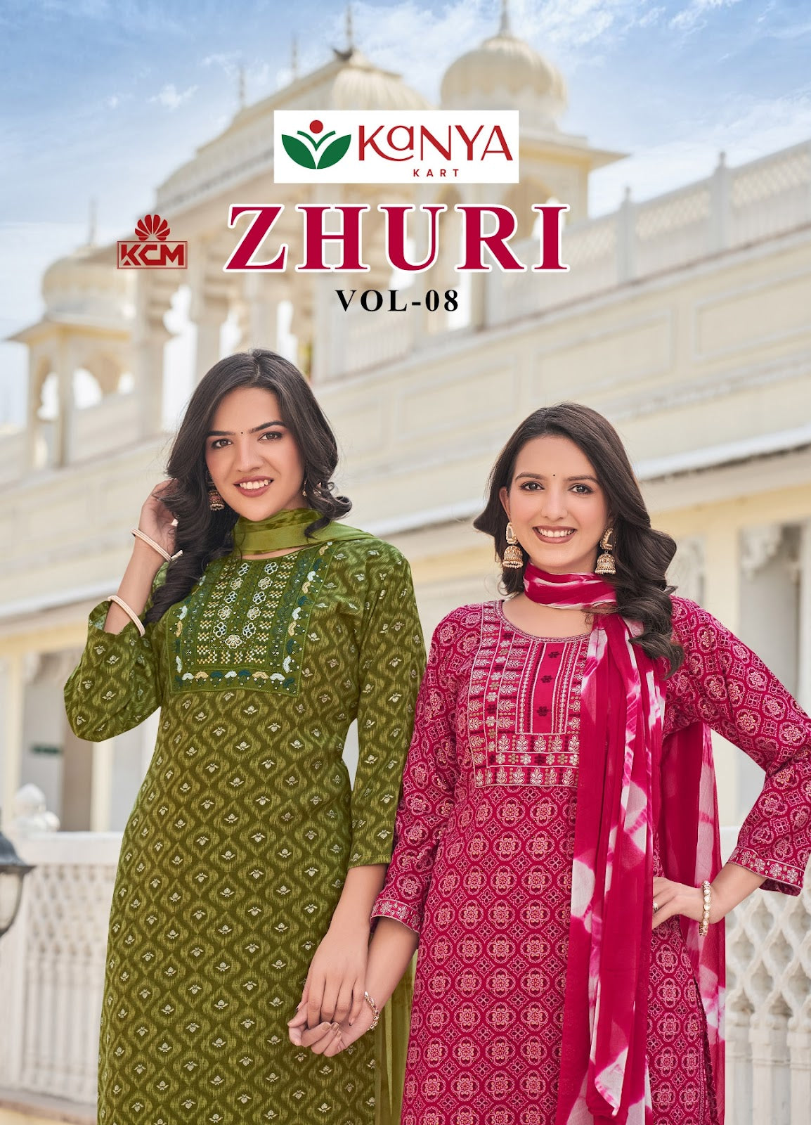Zhuri Vol 8 Kanya Kcm Capsule Readymade Pant Style Suits Exporter Gujarat