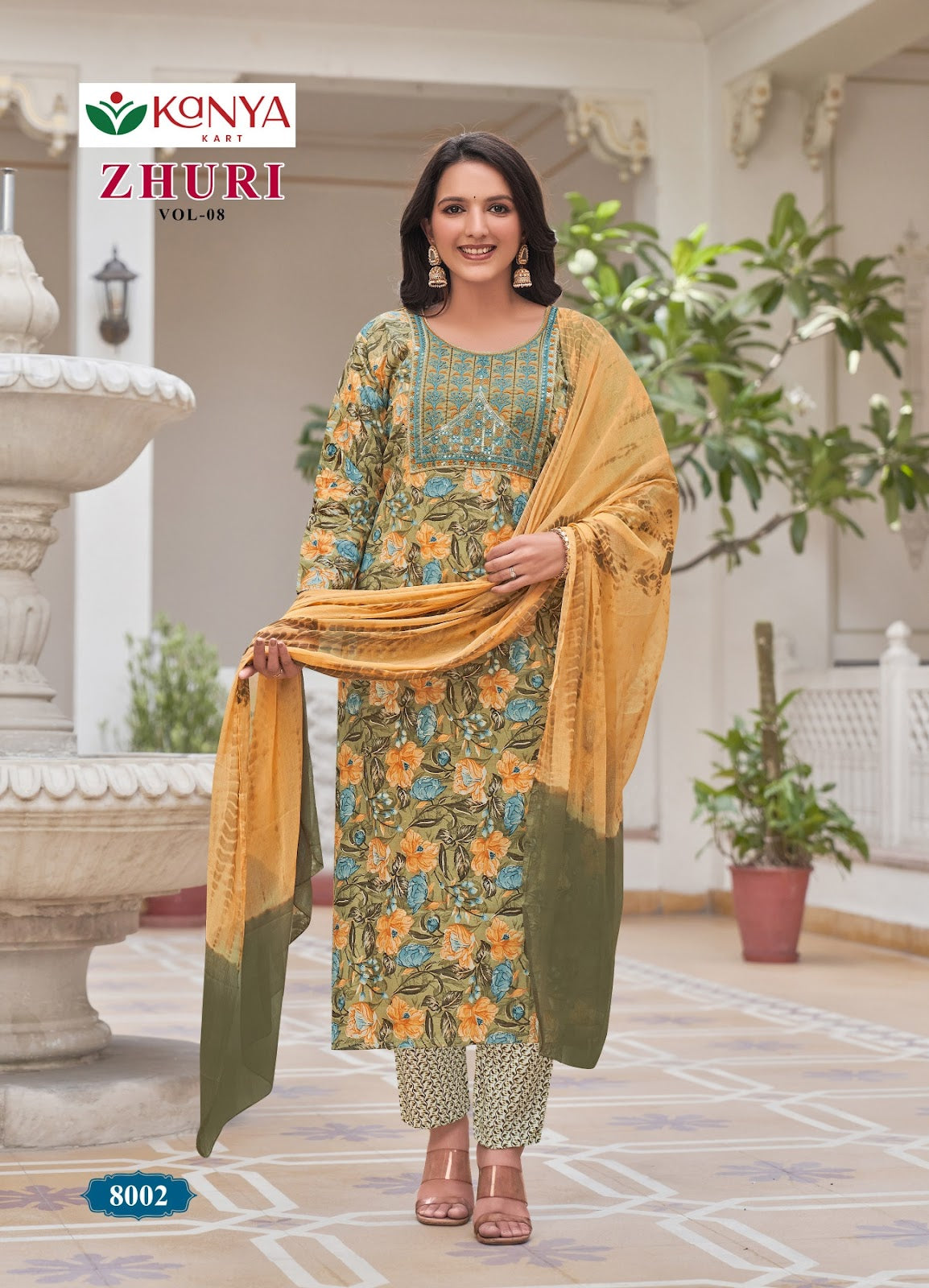 Zhuri Vol 8 Kanya Kcm Capsule Readymade Pant Style Suits Exporter Gujarat