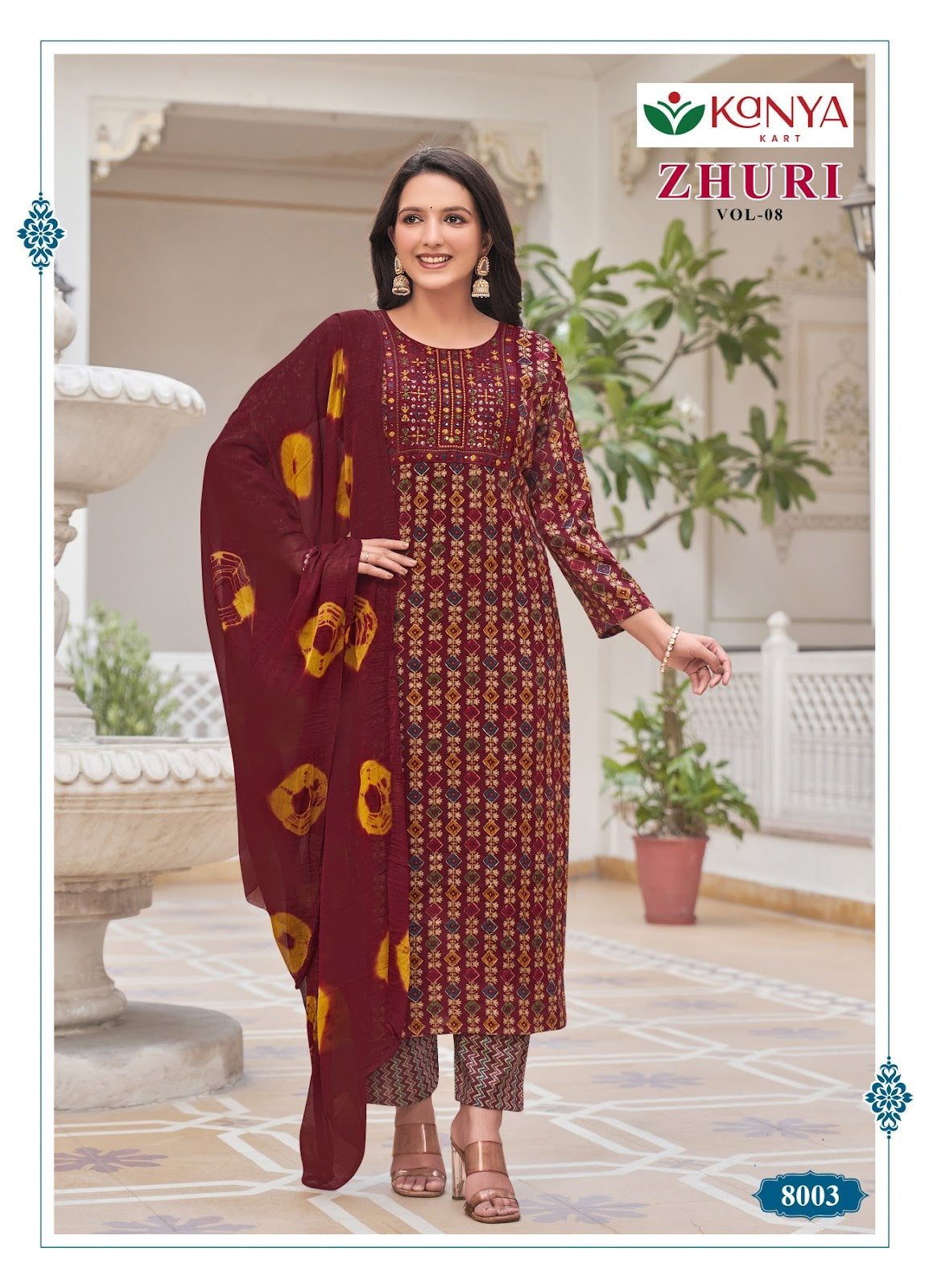 Zhuri Vol 8 Kanya Kcm Capsule Readymade Pant Style Suits Exporter Gujarat