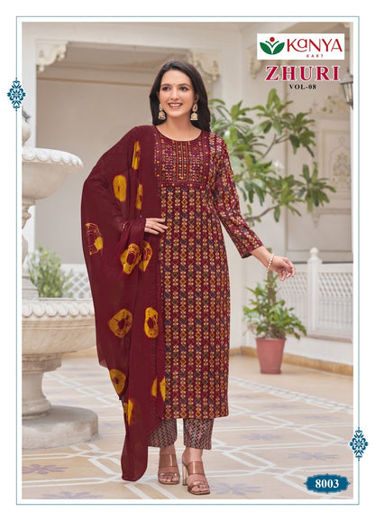 Zhuri Vol 8 Kanya Kcm Capsule Readymade Pant Style Suits Exporter Gujarat