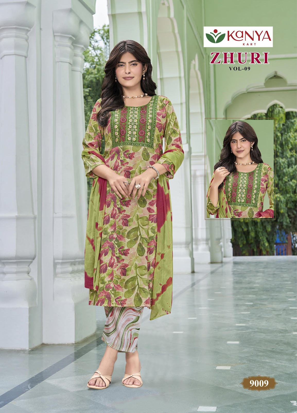 Zhuri Vol 9 Kanya Kcm Capsule Readymade Pant Style Suits Exporter Ahmedabad