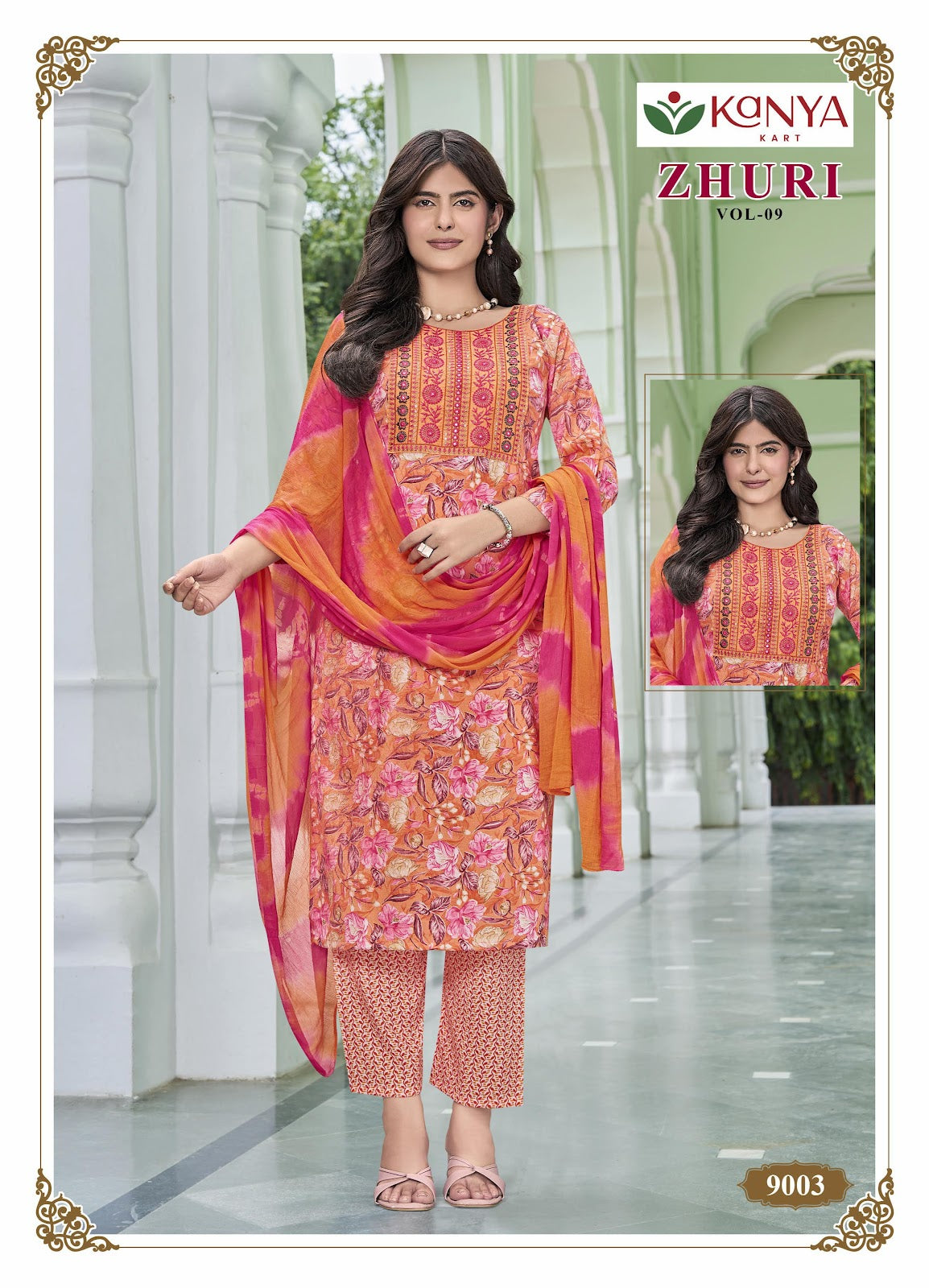 Zhuri Vol 9 Kanya Kcm Capsule Readymade Pant Style Suits Exporter Ahmedabad