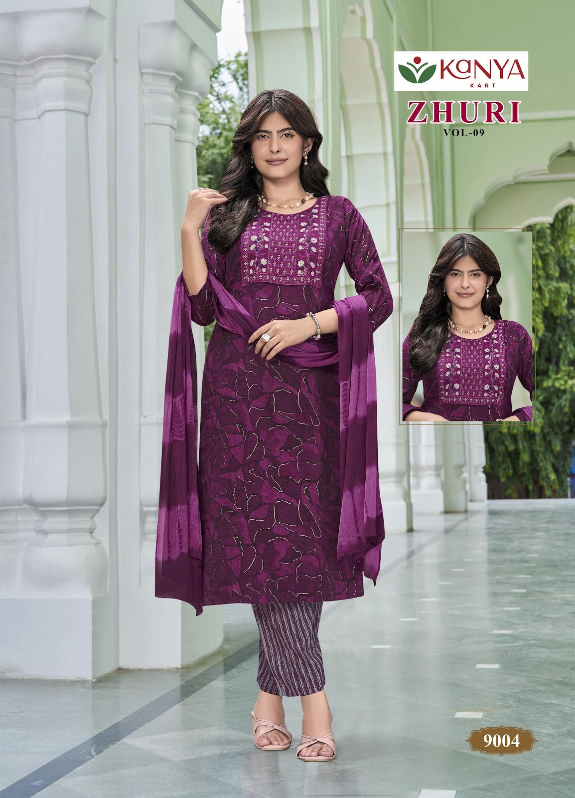 Zhuri Vol 9 Kanya Kcm Capsule Readymade Pant Style Suits Exporter Ahmedabad