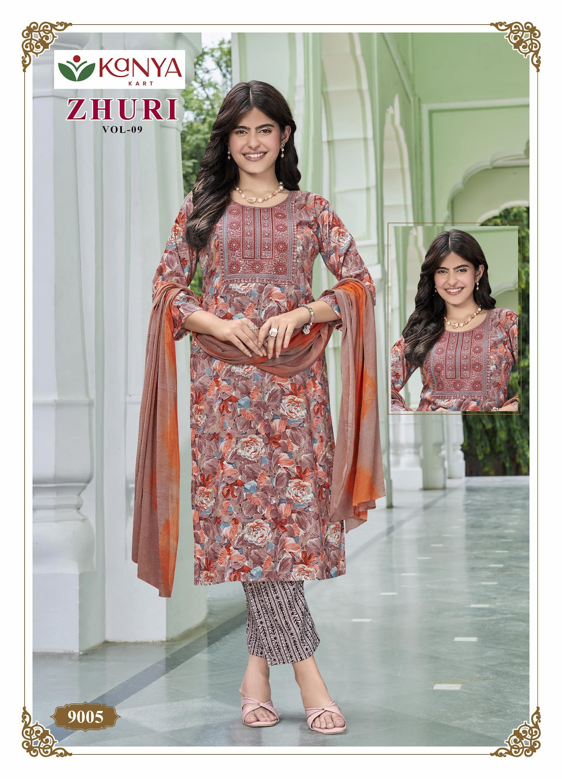 Zhuri Vol 9 Kanya Kcm Capsule Readymade Pant Style Suits Exporter Ahmedabad