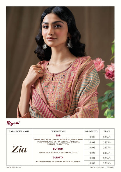 Zia Reyna Pashmina Suits Supplier India