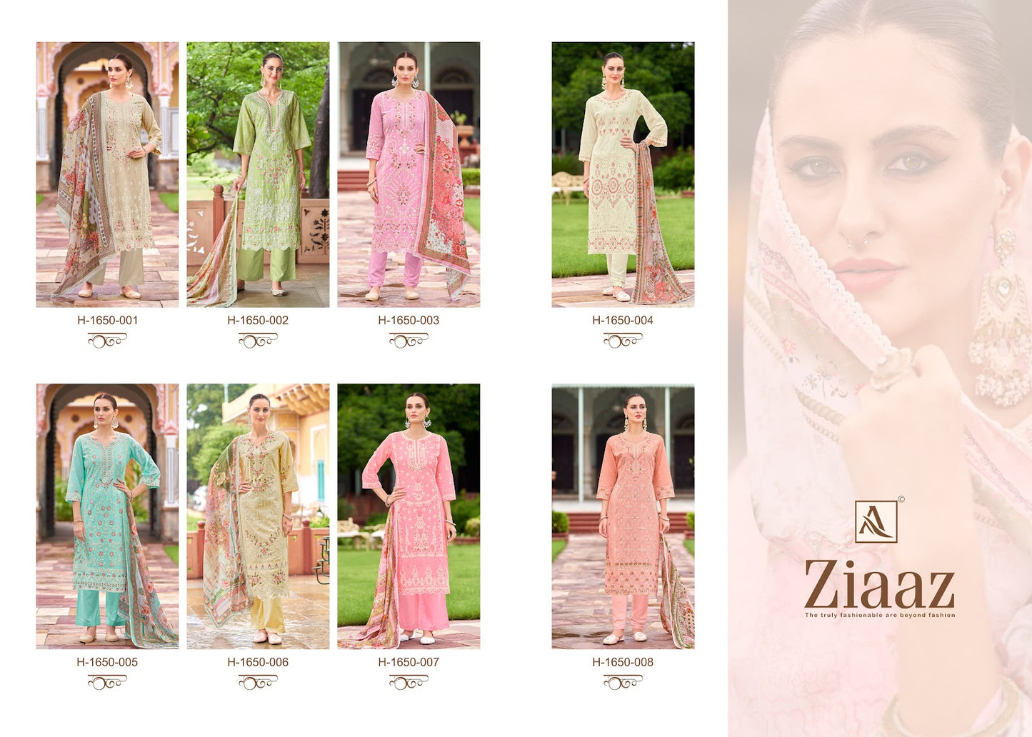 Ziaaz Alok Cambric Lawn Pant Style Suits Exporter