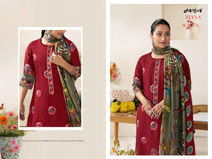 Ziana Jay Vijay Bemberg Silk Pant Style Suits Wholesale Price