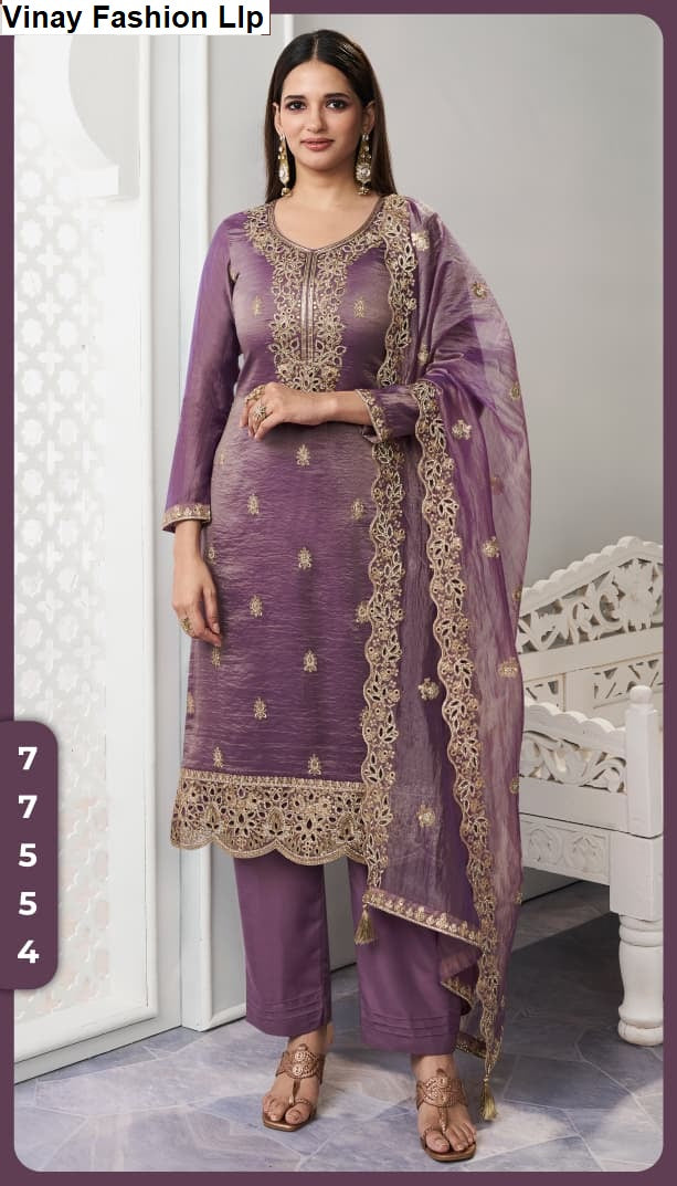 Ziana Kuleesh Vinay Fashion Llp Soft Silk Pant Style Suits Wholesale Price