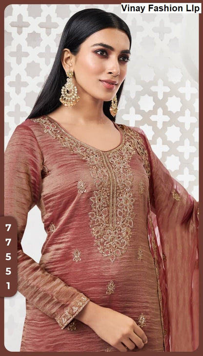 Ziana Kuleesh Vinay Fashion Llp Soft Silk Pant Style Suits Wholesale Price