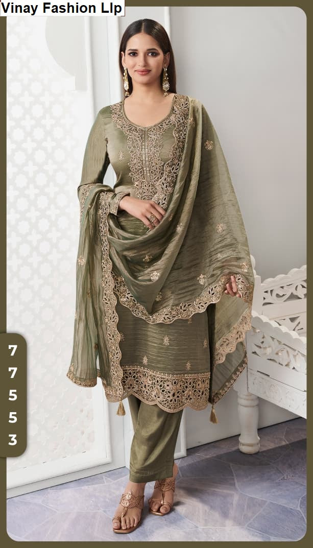 Ziana Kuleesh Vinay Fashion Llp Soft Silk Pant Style Suits Wholesale Price