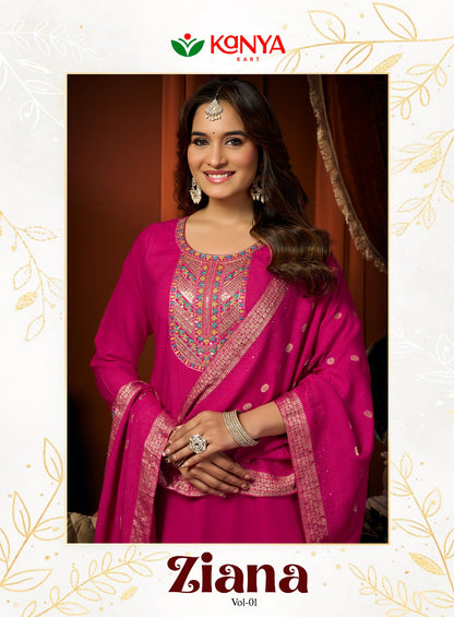 Ziana Vol 1 Kanya Kart Vertican Readymade Anarkali Suits Wholesaler