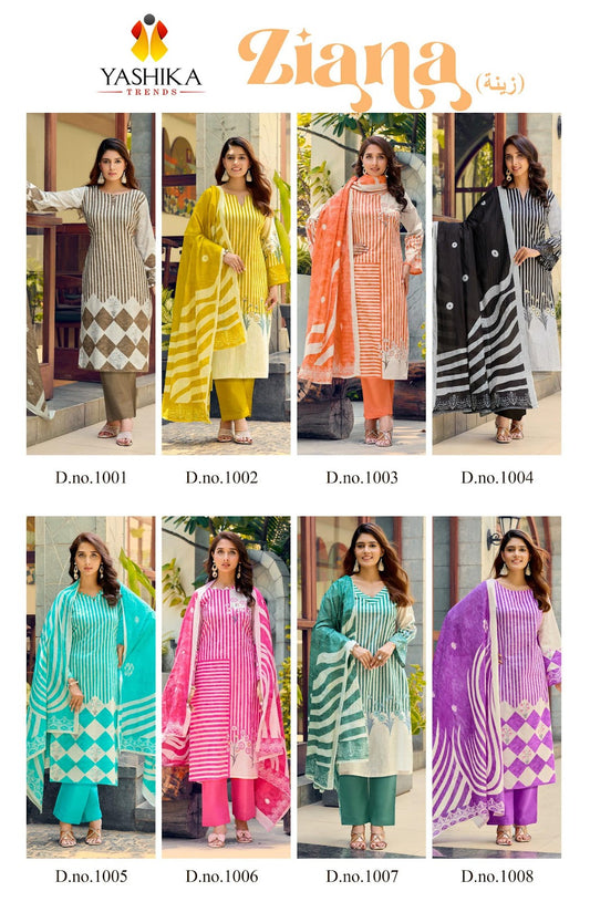 Ziana Yashika Trends Cotton Karachi Salwar Suits Wholesaler