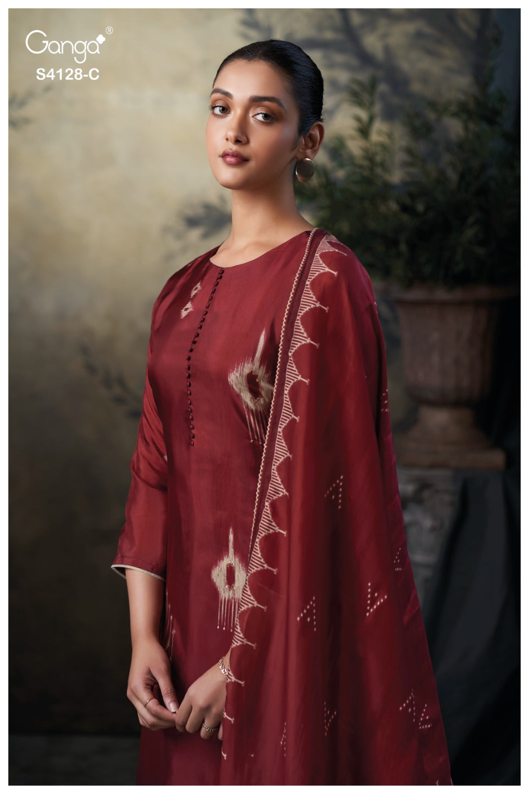 Zienna 4128 Ganga Pure Bemberg Plazzo Style Suits Exporter
