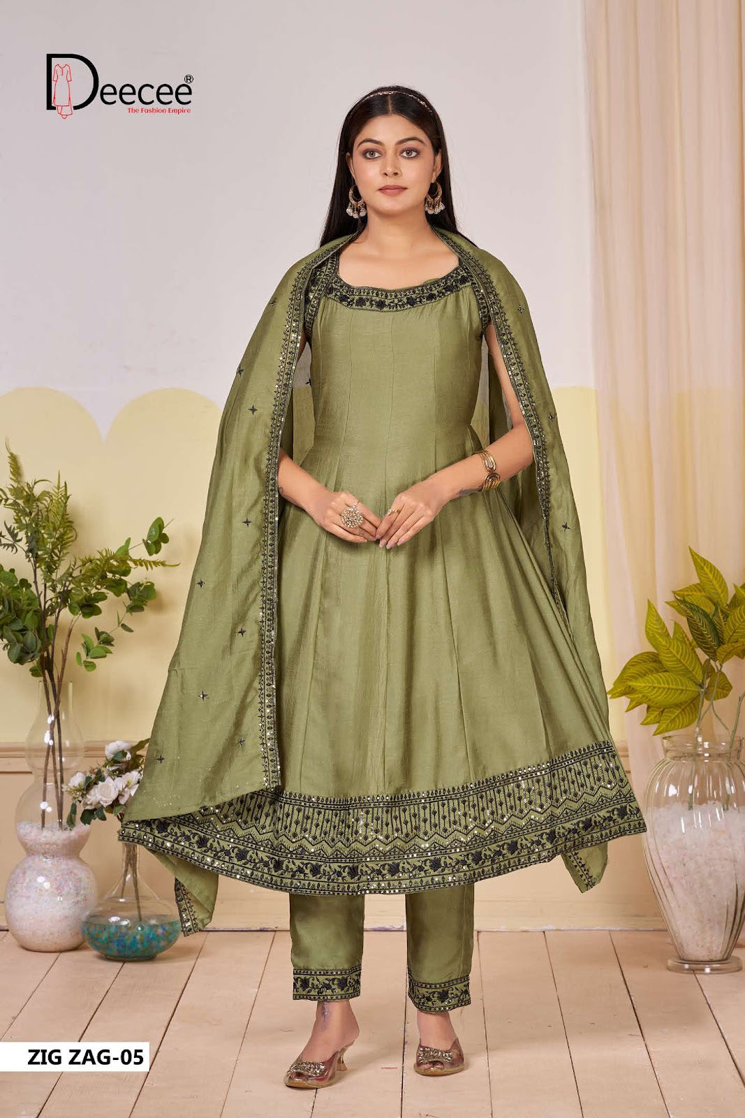 Zig Zag Deecee Viscose Readymade Anarkali Suits Supplier Gujarat