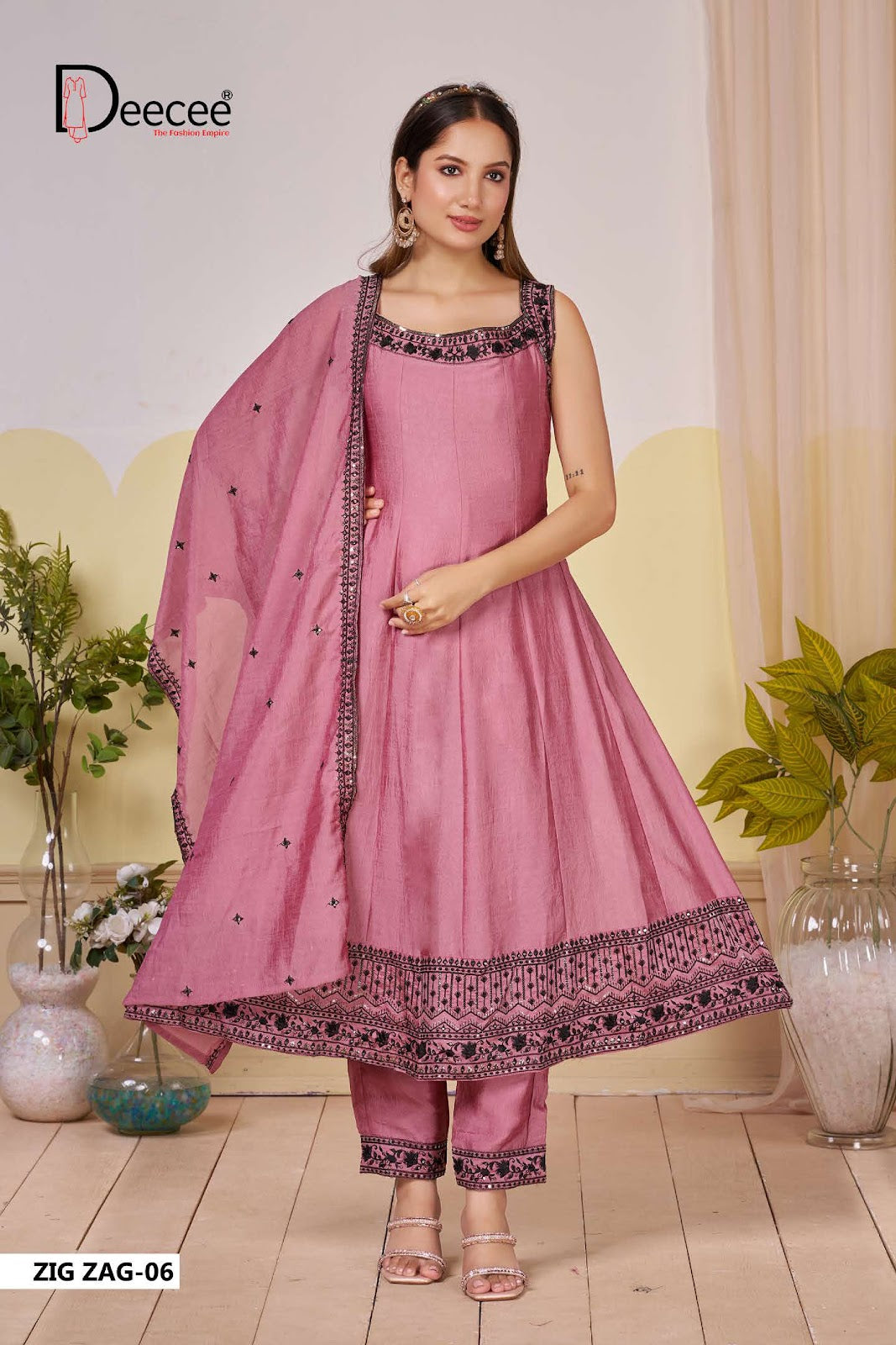Zig Zag Deecee Viscose Readymade Anarkali Suits Supplier Gujarat