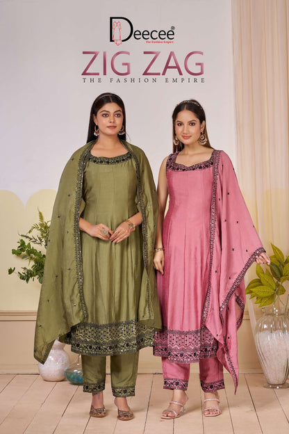 Zig Zag Deecee Viscose Readymade Anarkali Suits Supplier Gujarat