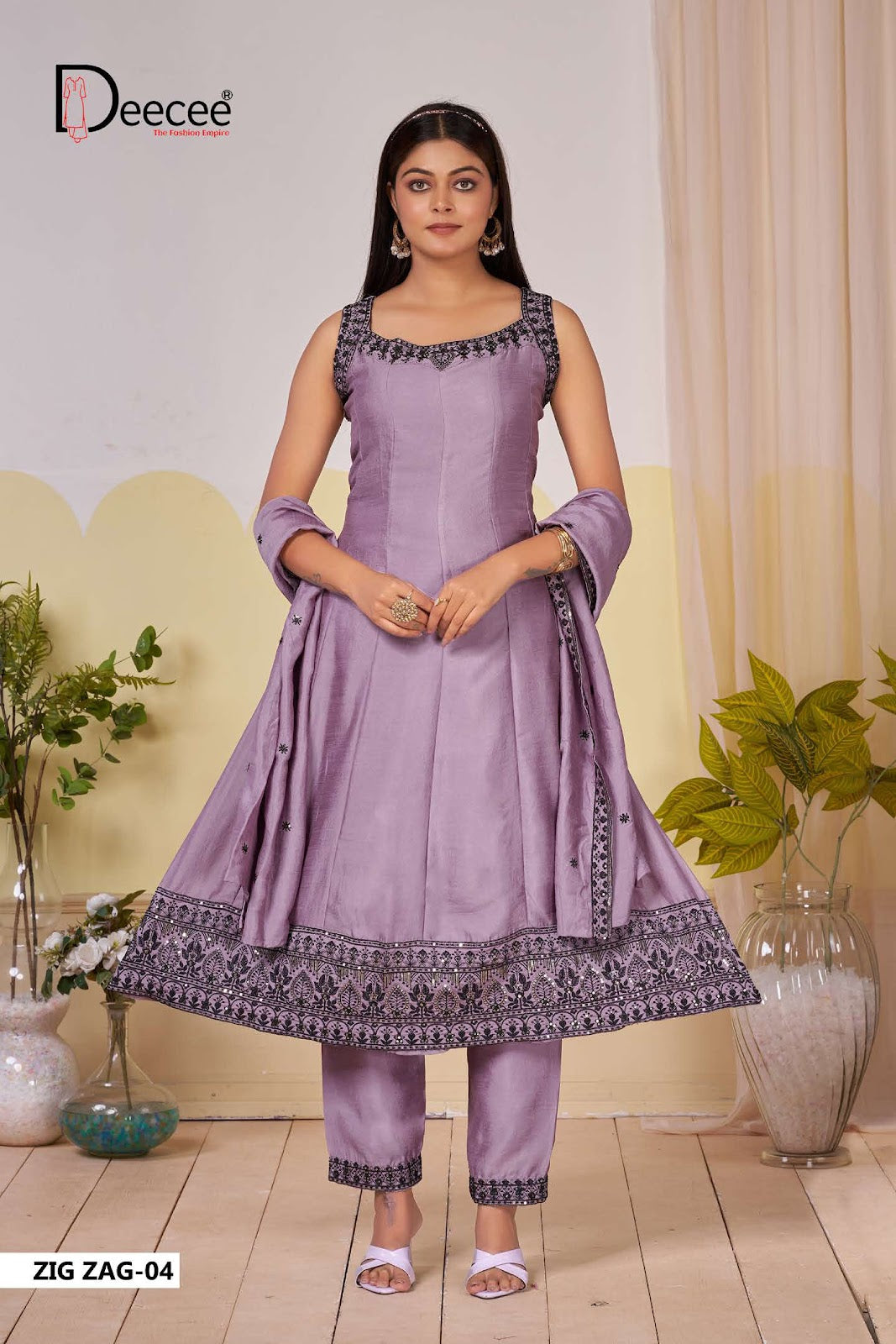 Zig Zag Deecee Viscose Readymade Anarkali Suits Supplier Gujarat