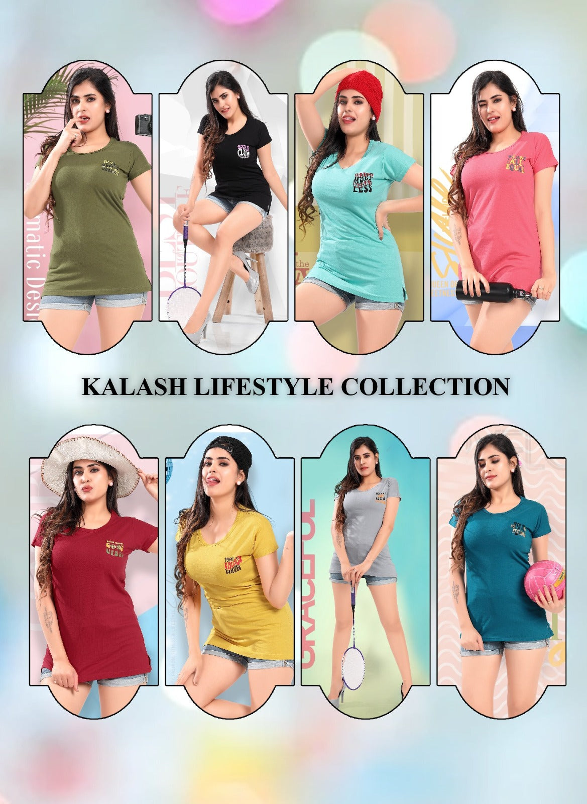 Zig Zag Mlm Kalash Lifestyle Cotton Biowashed Women Tshirt