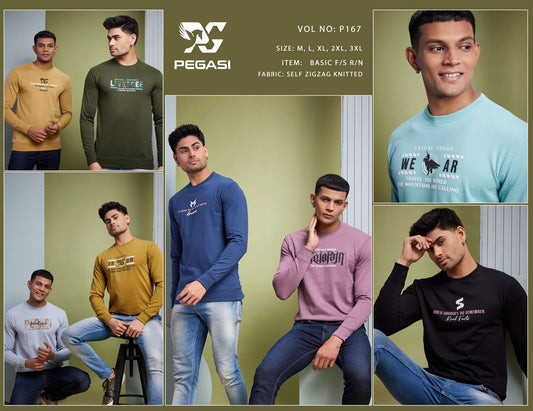 Zigzag P 167 Pegasi Knit Mens Tshirts Wholesaler Gujarat