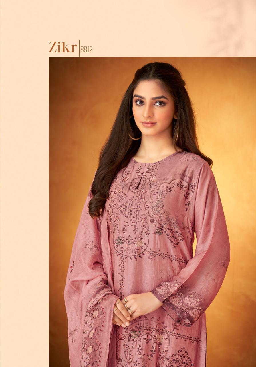 Zikr Sahiba Russian Silk Pant Style Suits Supplier Ahmedabad