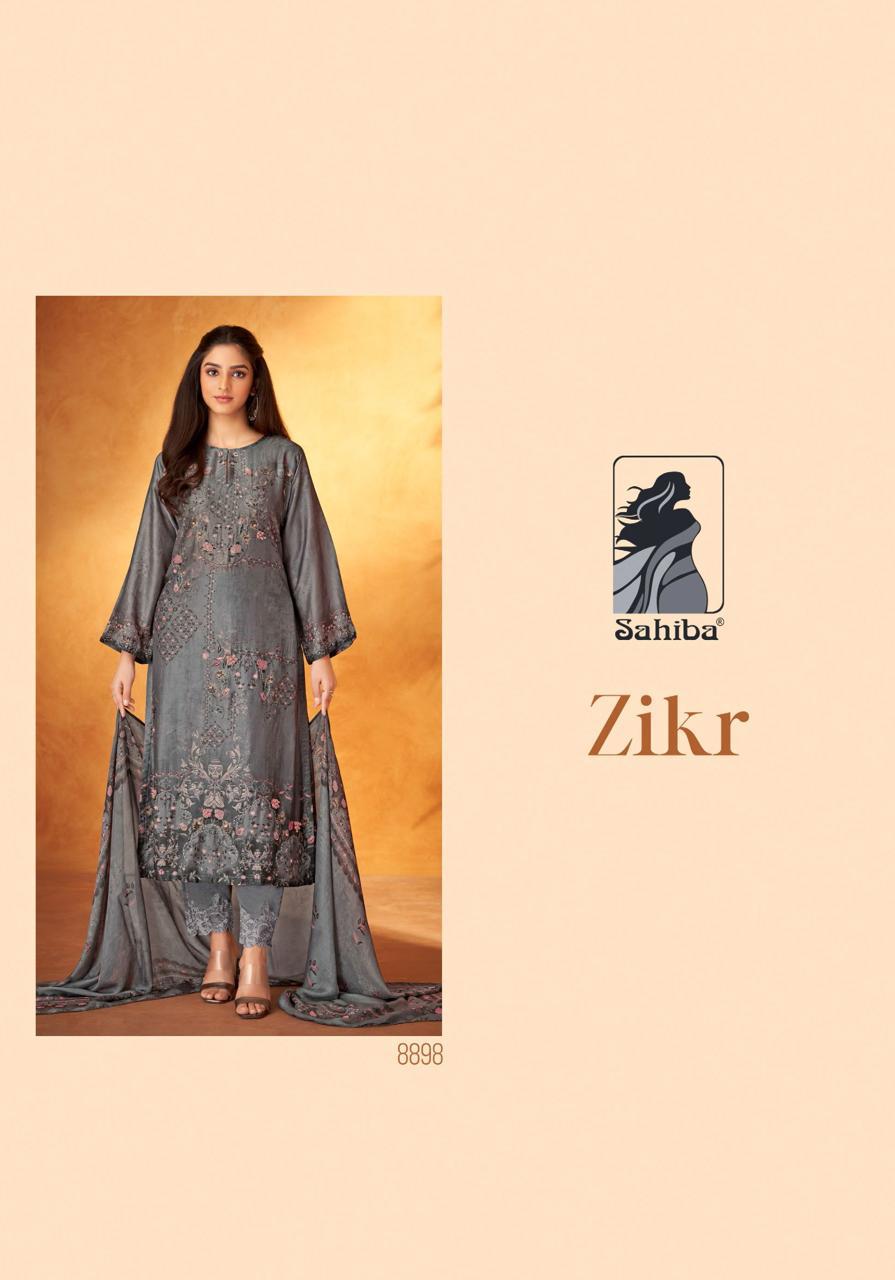 Zikr Sahiba Russian Silk Pant Style Suits Supplier Ahmedabad